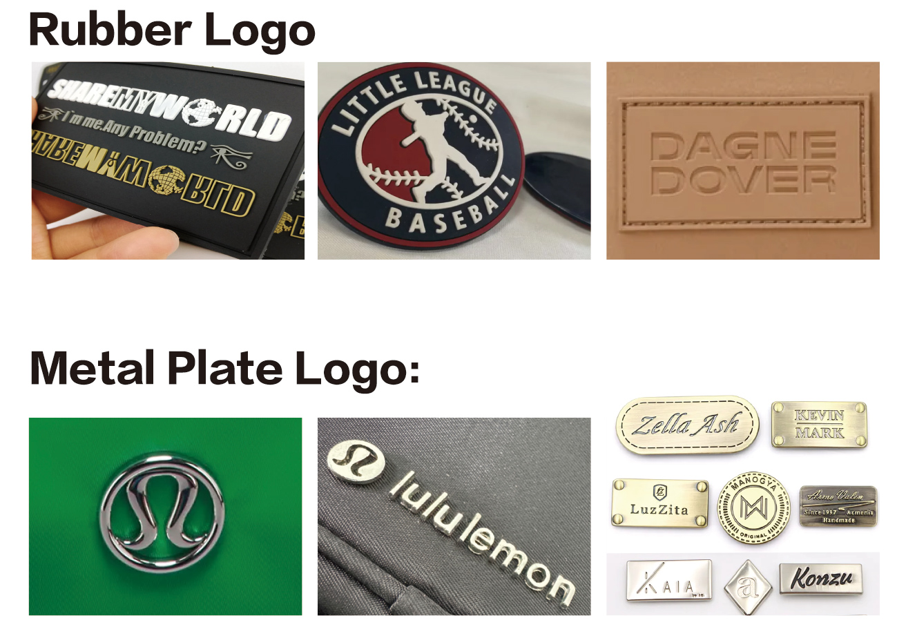 custom woven label patch and logo options for bag manufacturing