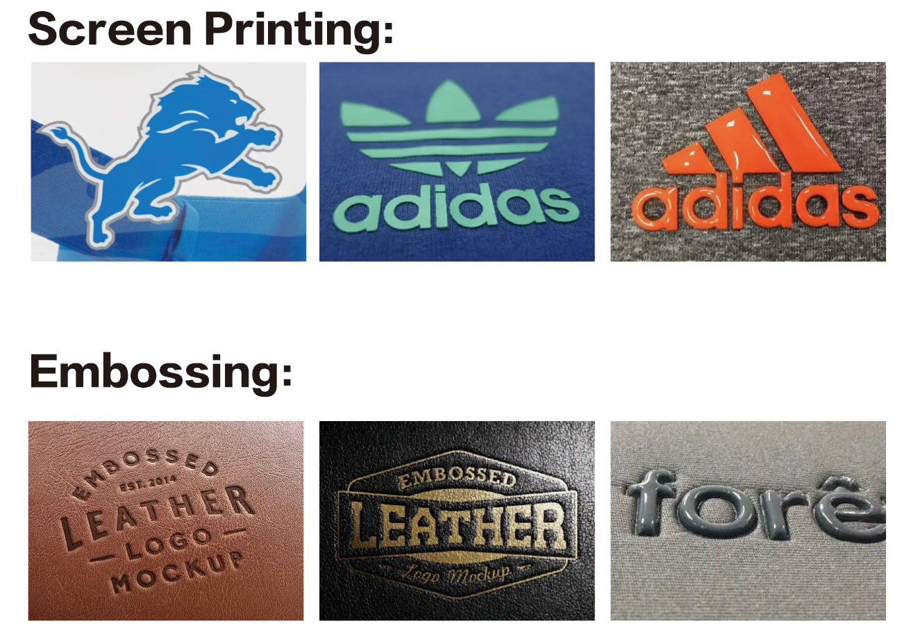 custom logo printing option for OEM ODM bag projects