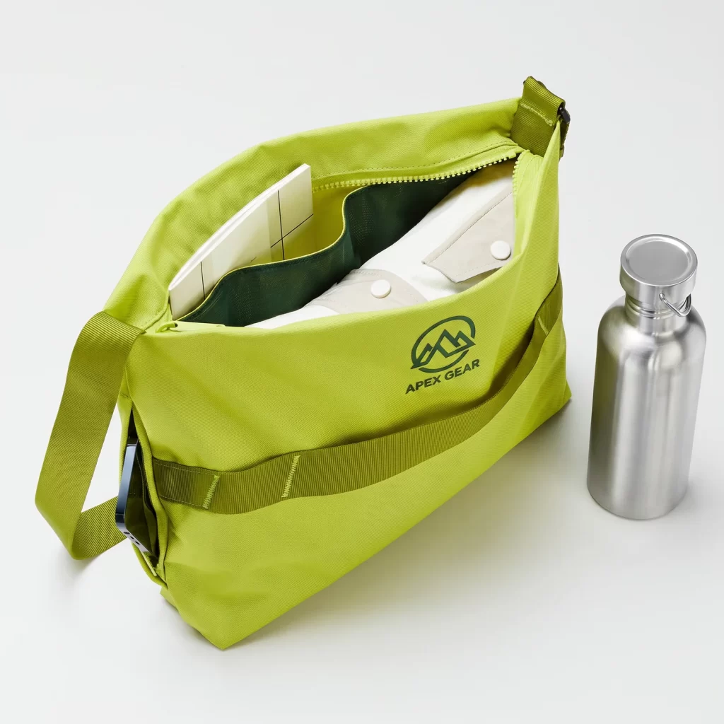 zippered sling bag product reference view 3