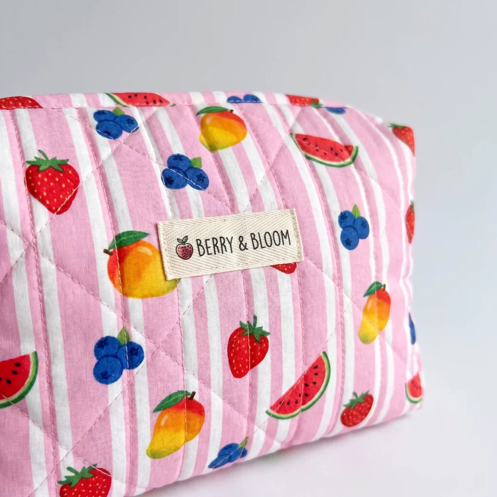flat cosmetic pouch product reference view 2