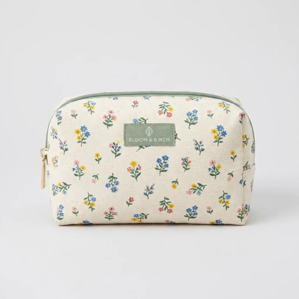 wide-opening cosmetic pouch product reference view 2