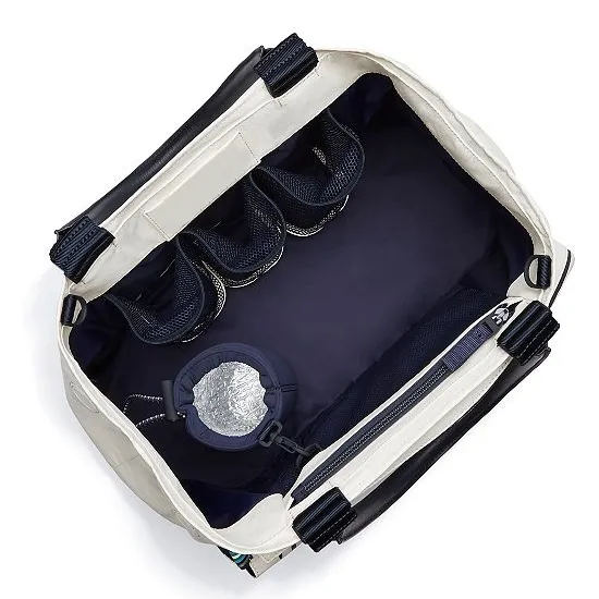 Custom Canvas Tennis Tote Bag with Racket Pocket and Interior Organizers