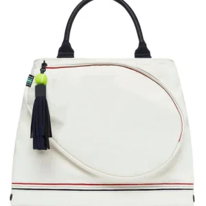 Custom PU Tennis Tote Bag with Racket Pocket and Bottle Holder