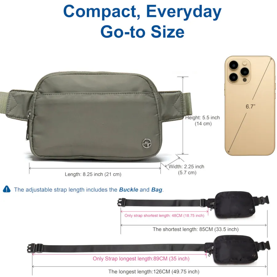 Strong Storage Capacity Customizable Nylon Adjustable Strap Crossbody Bag for Daily Use