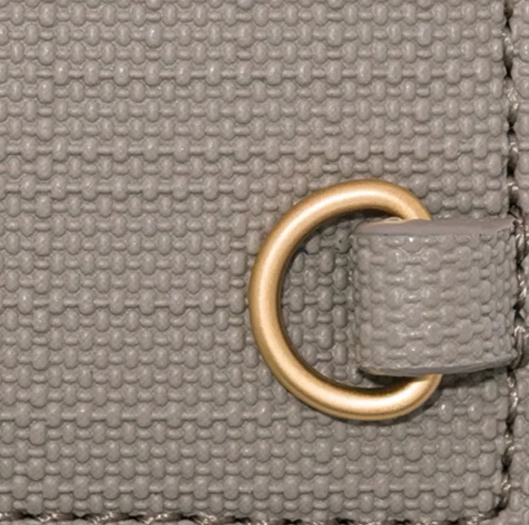 Custom PU Envelope Card Wallet with Snap Closure and Exterior D-Ring