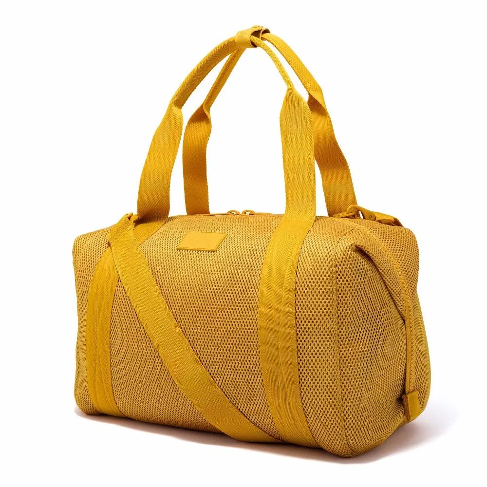 Custom Yellow Neoprene Duffel Bag with Adjustable Shoulder Strap