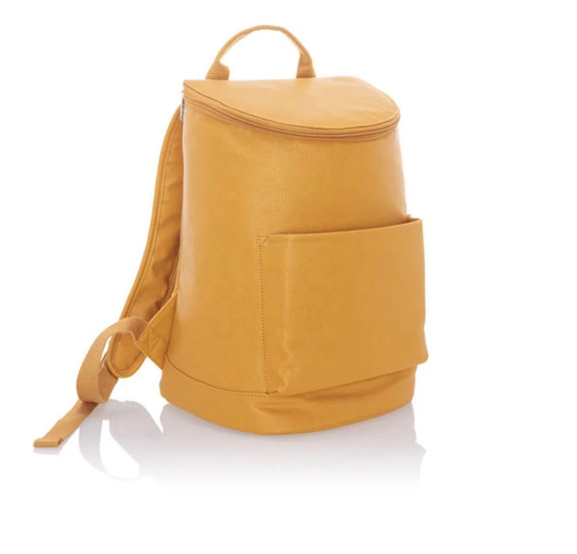 Custom PU Cooler Backpack with Zipper Lid and Front Pocket