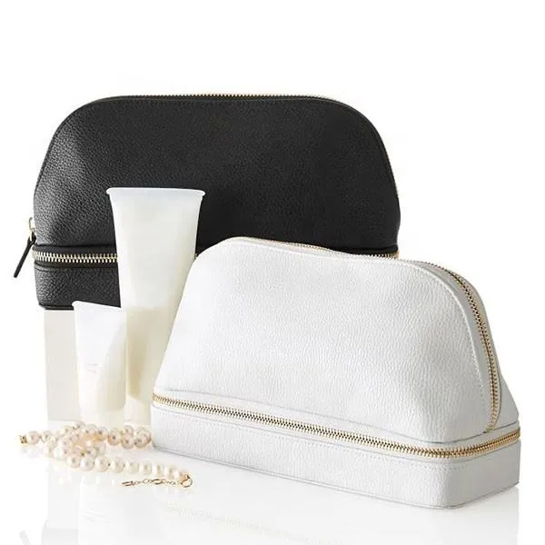 Custom PU Travel Jewelry Case with Mirror and Ring Organizer