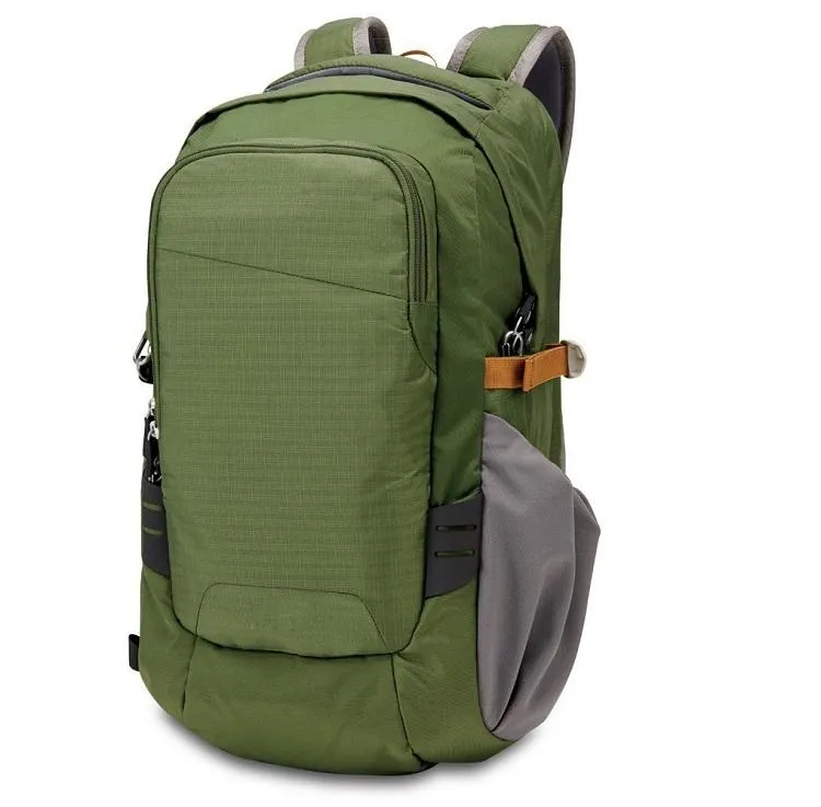 Custom Ripstop Nylon Camera Backpack with Padded Dividers and Side Access