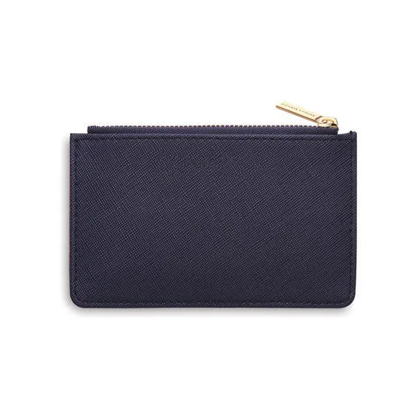 Custom PU Card Holder Coin Purse with Four Slots and Zipper