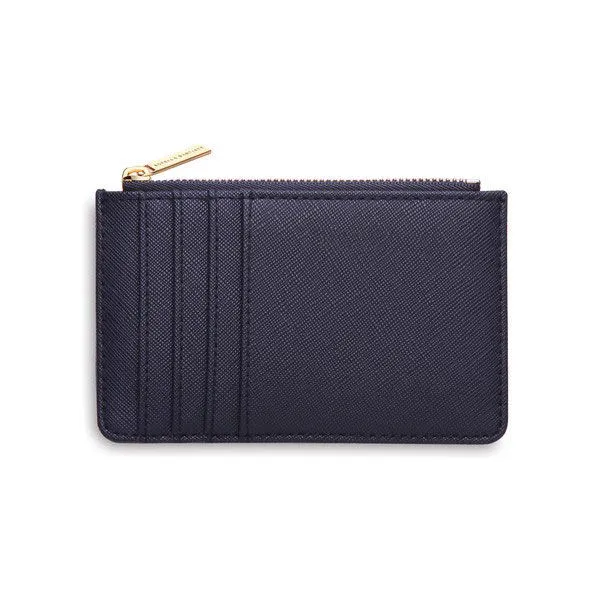 Custom PU Card Holder Coin Purse with Four Slots and Zipper