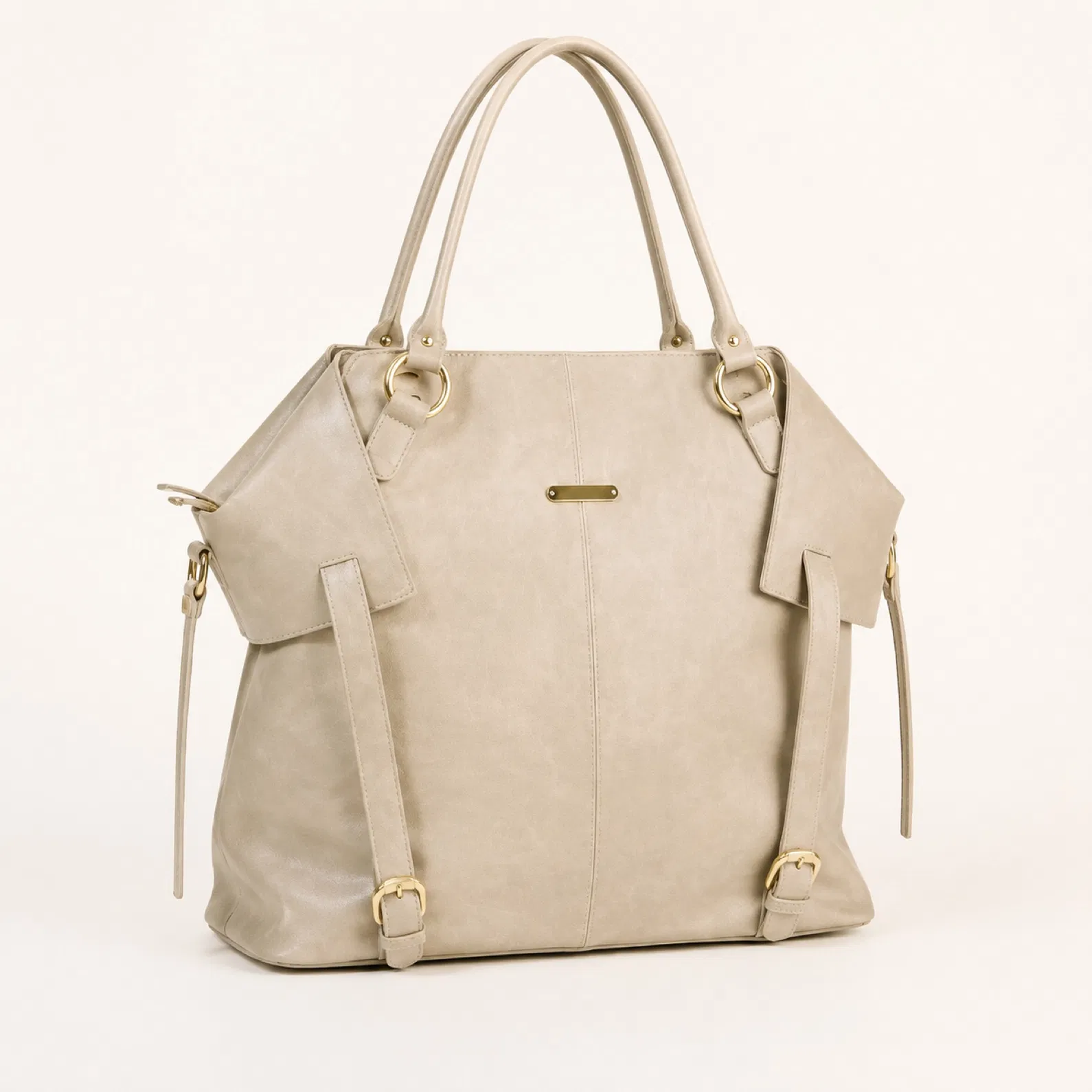 Custom PU Diaper Tote Bag with Organizer Pockets and Changing Accessories