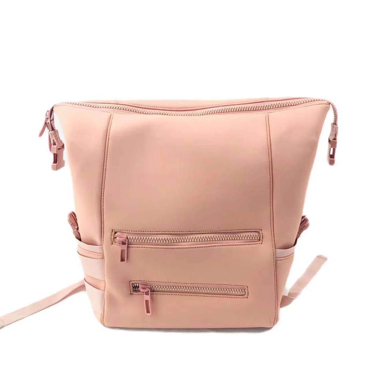 Custom Neoprene Diaper Backpack with Front Zipper Pockets