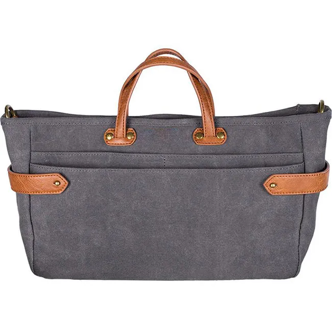 Custom Waxed Canvas Stroller Organizer Diaper Bag with Detachable Pouch