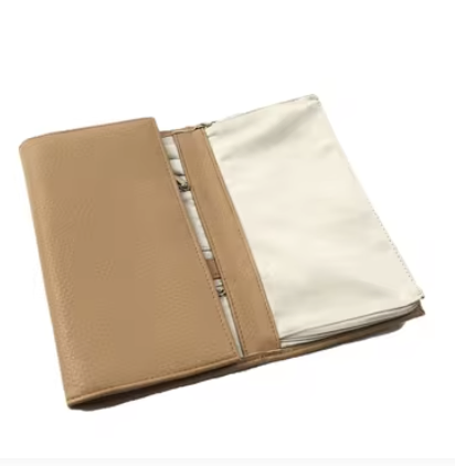 Custom PU Travel Jewelry Wallet with Foldable Organizer Compartments