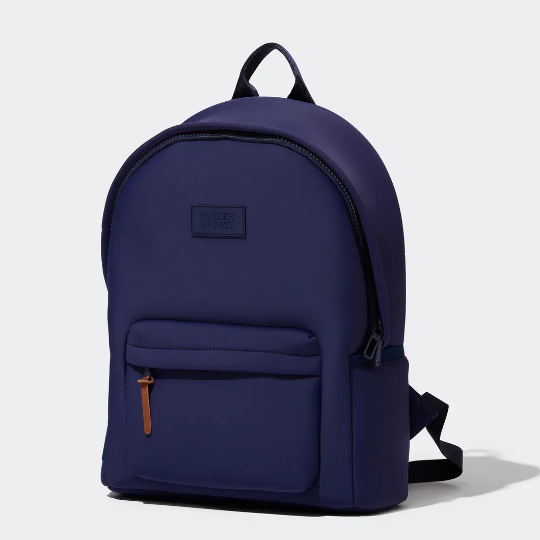 Custom Neoprene Daily Backpack with Front Zipper Pocket and Adjustable Straps