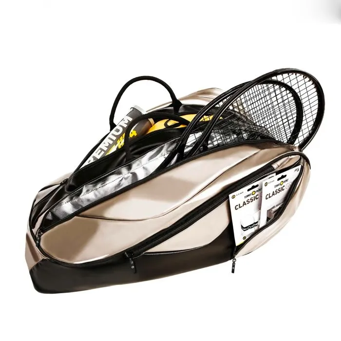 Custom PU Tennis Racket Bag with Multiple Compartments and Carry Handles
