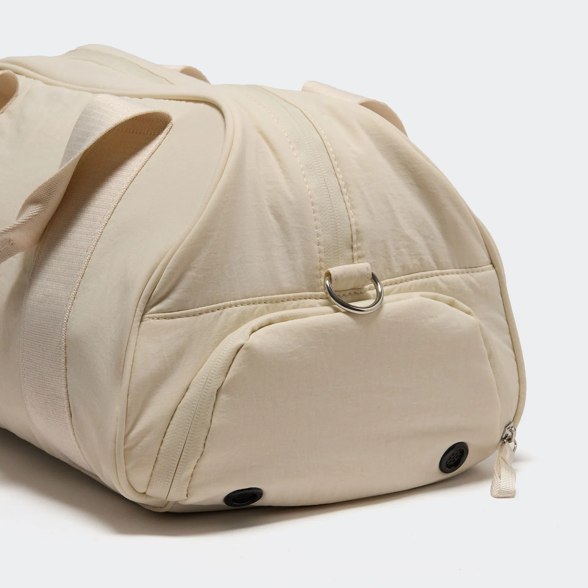 Custom Polyester Travel Duffel Bag with Ventilated Shoe Compartment and Shoulder Strap