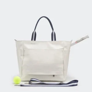 Custom Canvas Tennis Tote Bag with Removable Racket Pocket