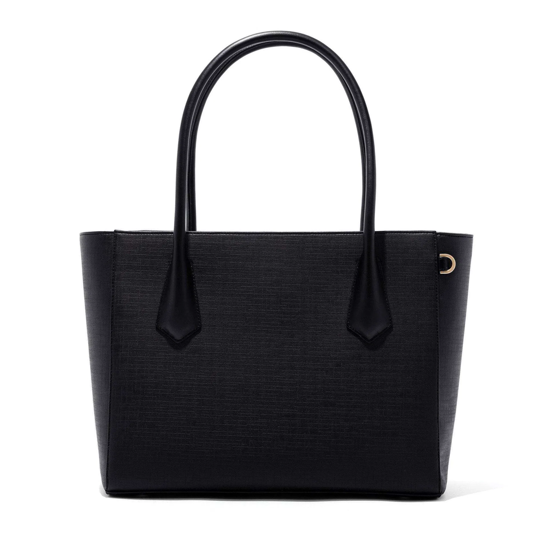 Custom PU Work Tote Bag with Laptop Compartment and Zipper Closure