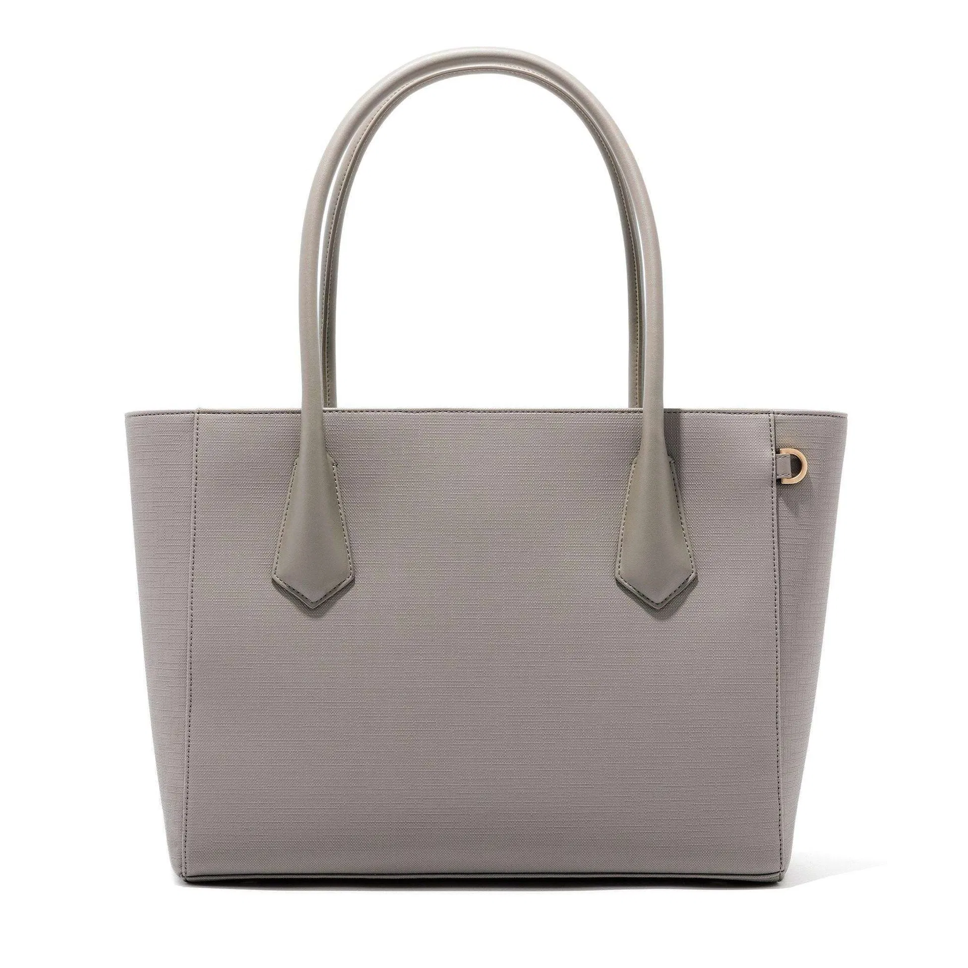 Custom PU Work Tote Bag with Laptop Compartment and Zipper Closure
