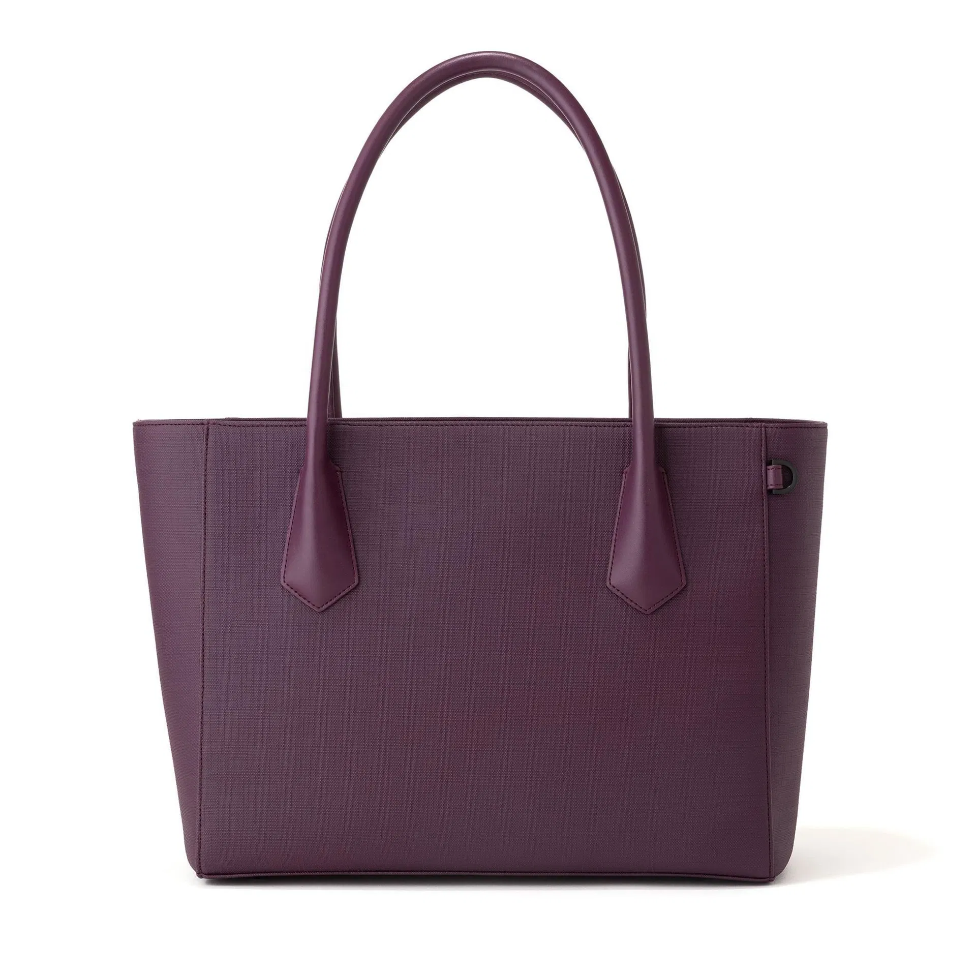 Custom PU Tote Bag with Laptop Compartment and Zipper Closure