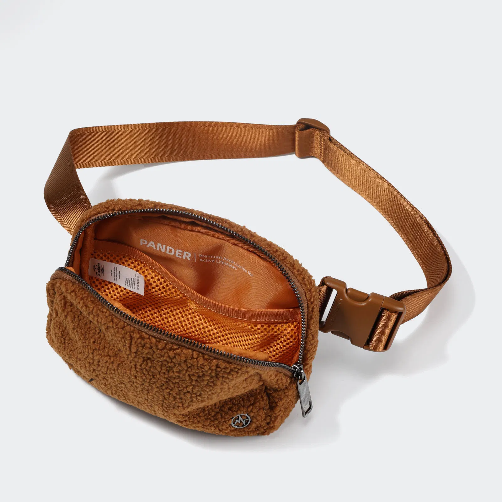 Custom Polyester Plush Fanny Pack with Adjustable Crossbody Strap
