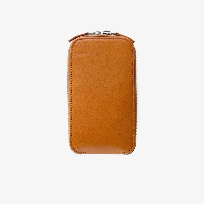 Custom PU Leather Zip Around Phone Wallet with Card Slots