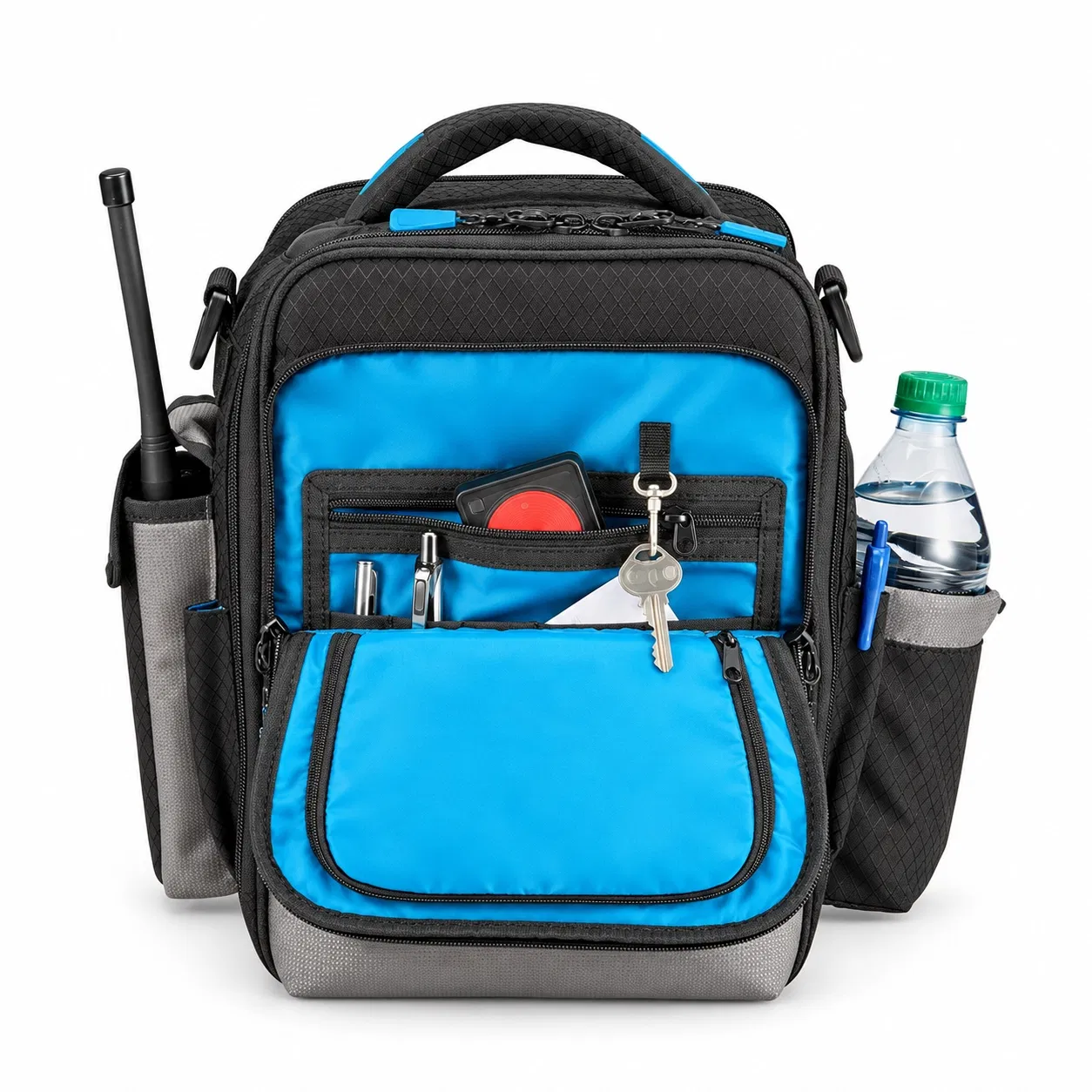 Custom Polyester Pilot Flight Bag with Headset Storage and Front Organizer