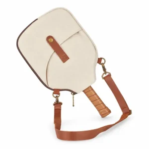Custom Pickleball Paddle Cover Bag with Shoulder Strap and Back Pocket