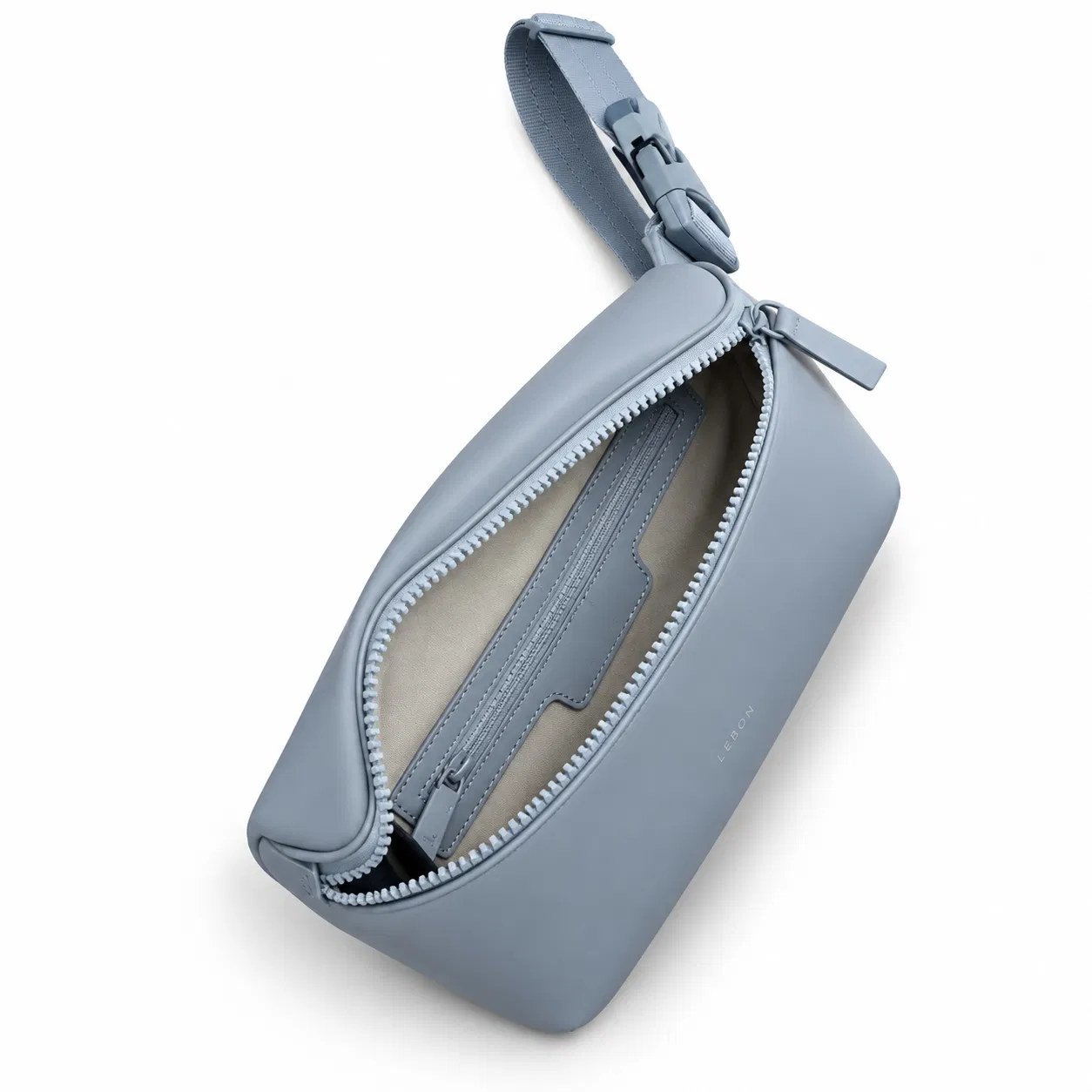Custom Unisex Zipper Waist Bag with Adjustable Belt and Interior Key Clip