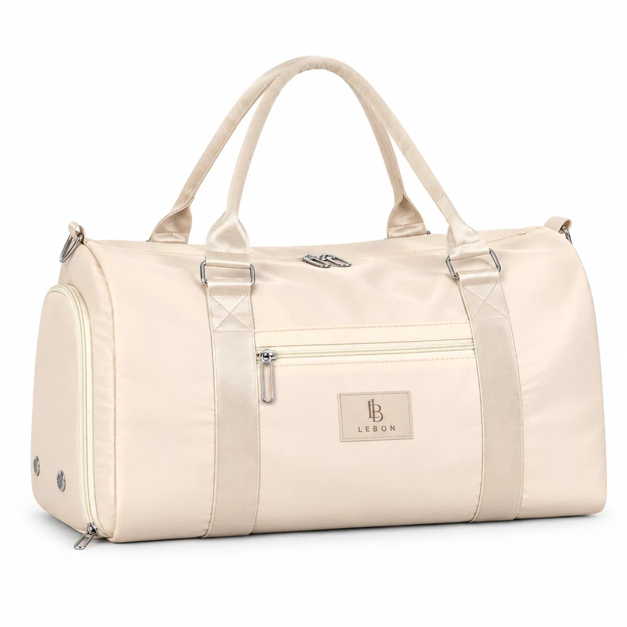 Custom Polyester Travel Duffel Bag with Ventilated Shoe Compartment