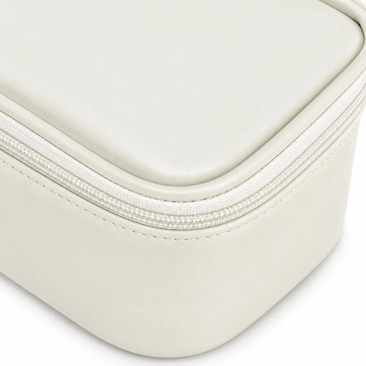 Custom PU Nail Organizer Bag with Double Compartments and Carry Handle