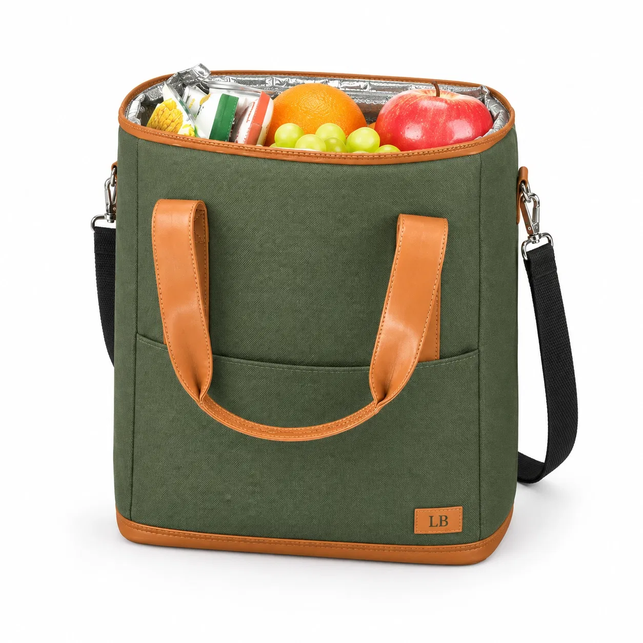 Custom Polyester Insulated Wine Cooler Bag with Handles and Shoulder Strap