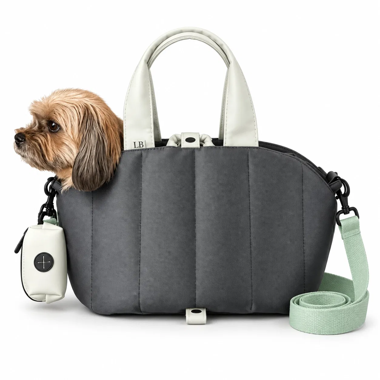Custom Quilted Polyester Pet Carrier Tote Bag with Shoulder Strap