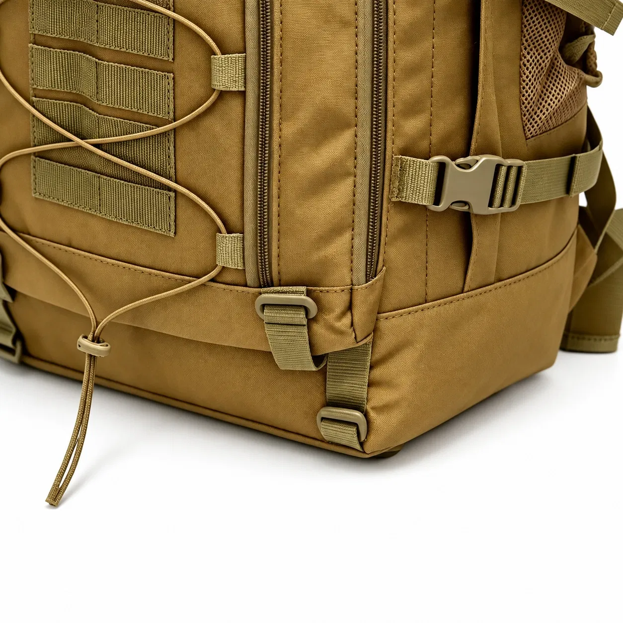 Camouflage Tactical Hiking Backpack with Front Webbing and Compression Straps