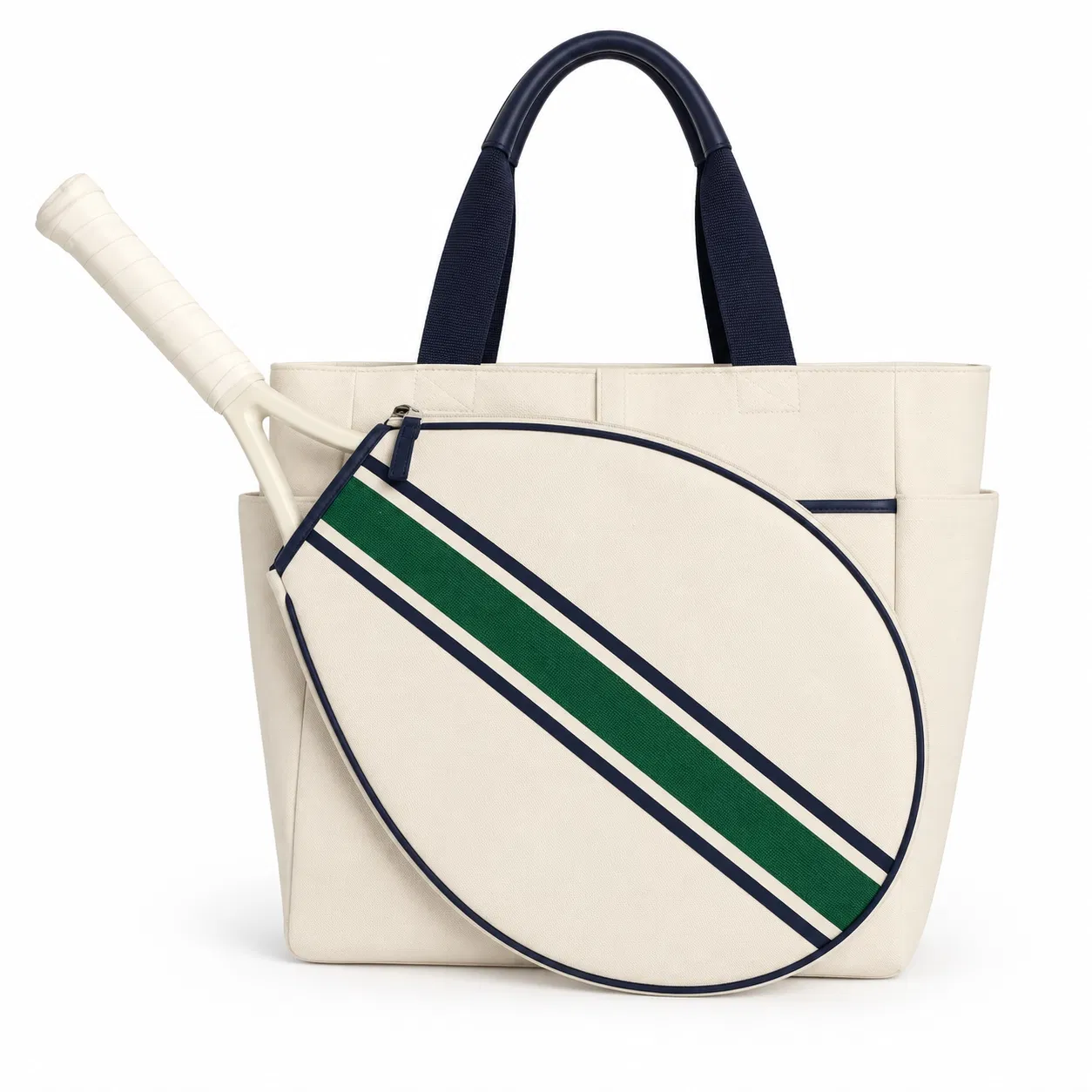 600d Polyester Pickleball Sling Bag with Shoulder Strap and Large Sports Storage