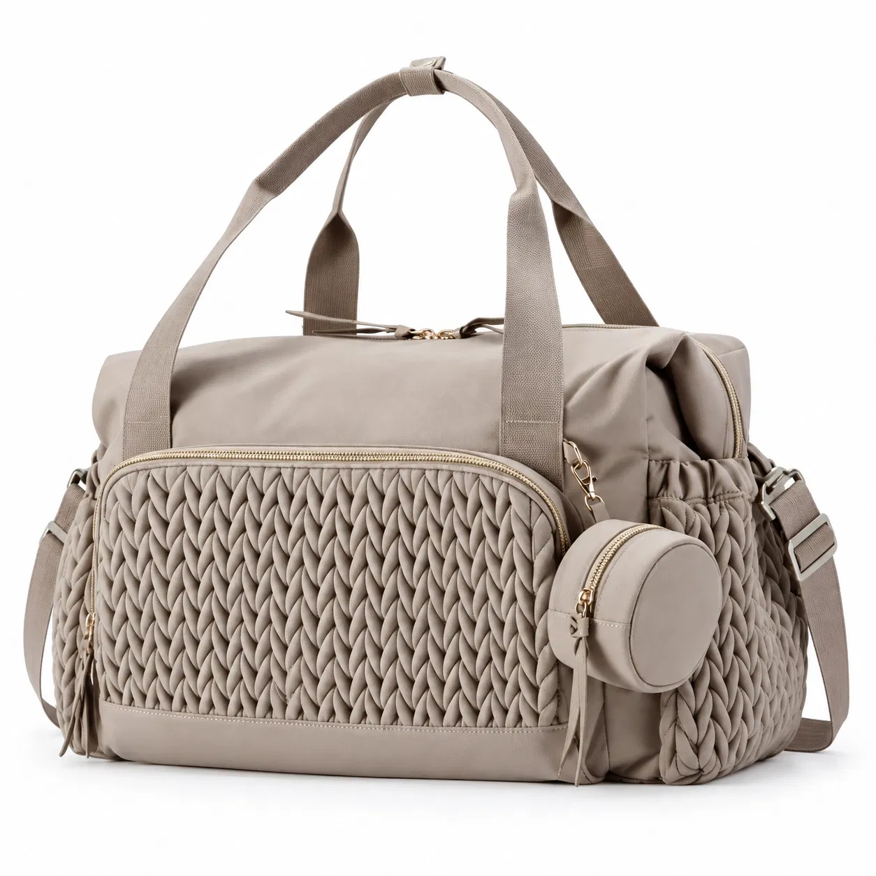 Expandable Large Capacity Diaper Tote for Hospital and Family Travel