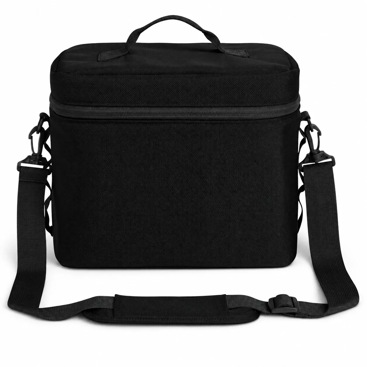 Custom Oxford Lunch Cooler Bag with Shoulder Strap and Zip Lid