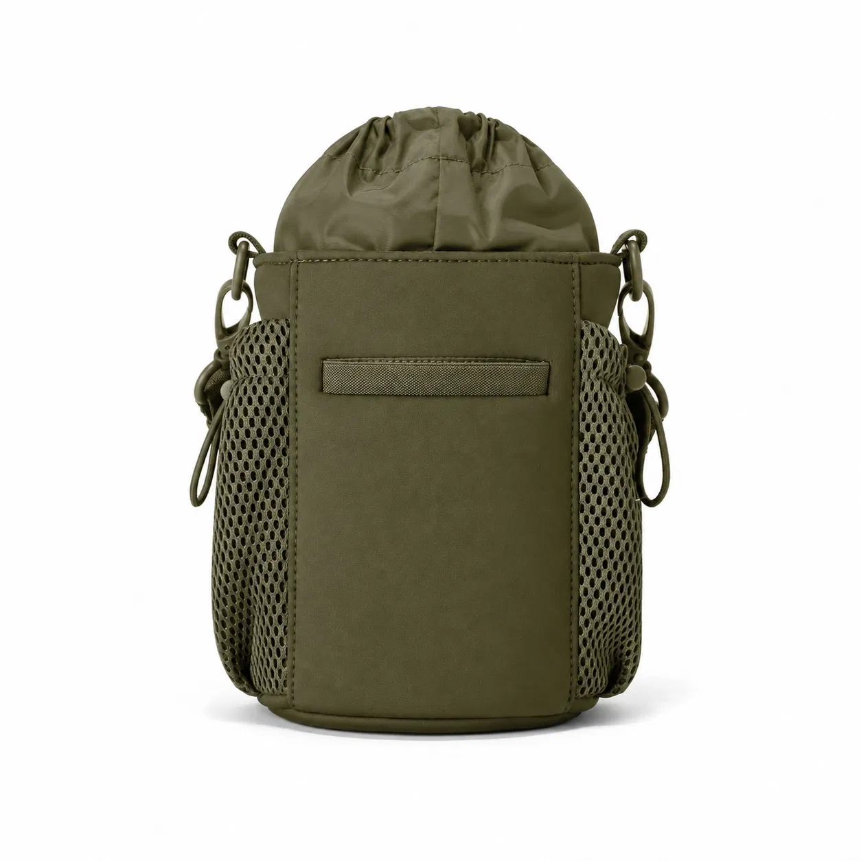 Custom Neoprene Water Bottle Sling Bag with Mesh Pockets and Adjustable Strap