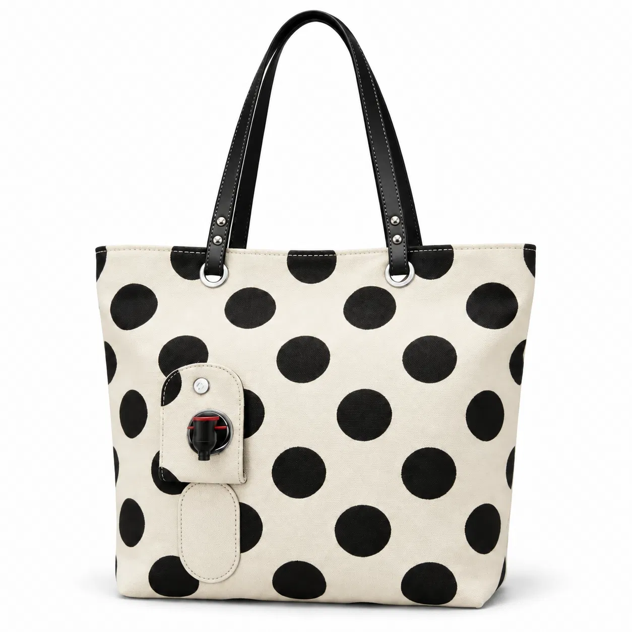 Custom Printed Oxford Insulated Wine Bag with Dispenser Valve and Handles
