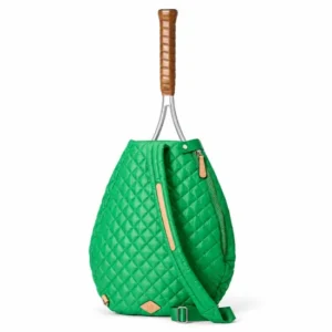 Custom Quilted Polyester Tennis Sling Bag with Adjustable Shoulder Strap