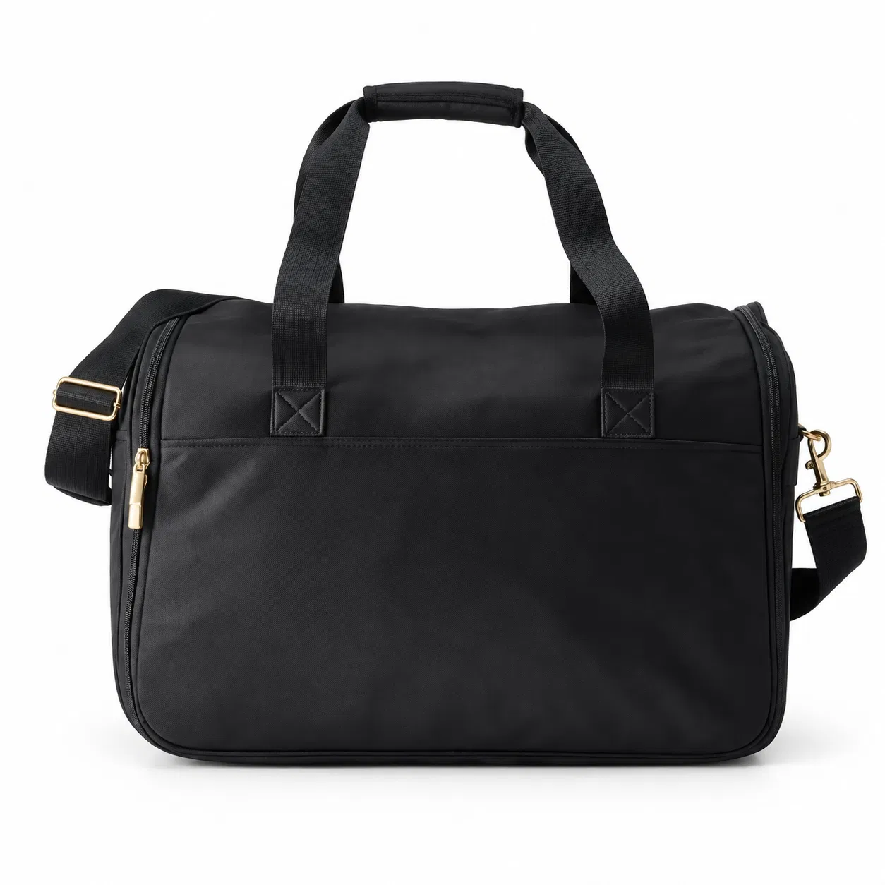 Hanging Closet Travel Bag with Folding Shelves and Shoulder Strap