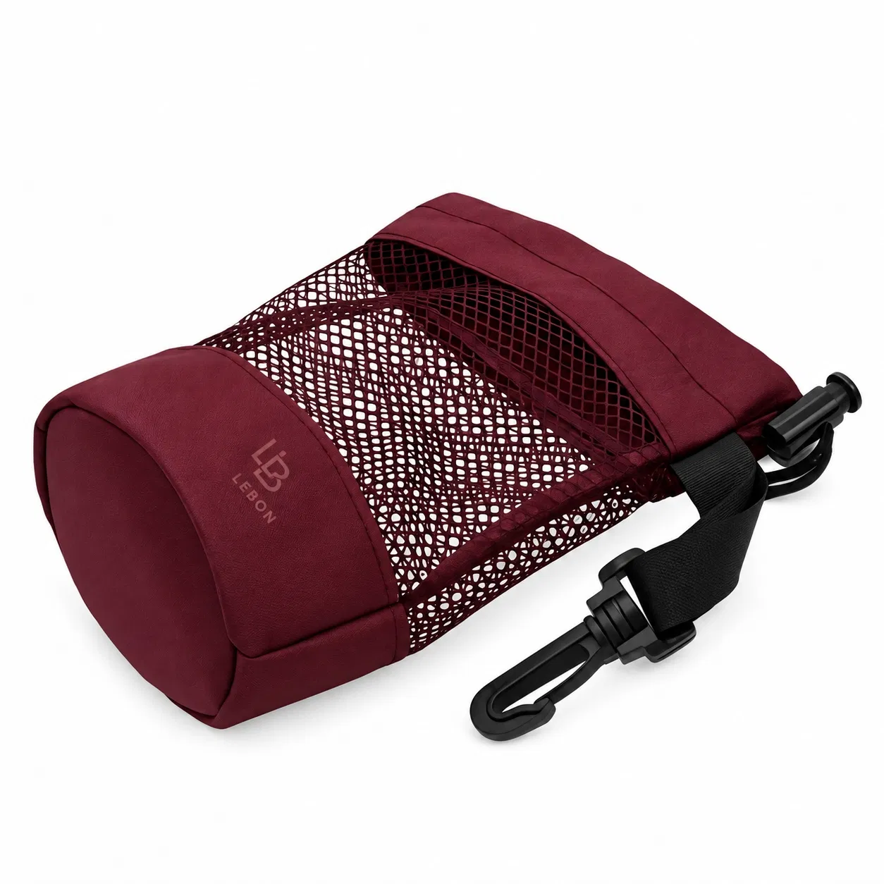 Polyester Mesh Golf Ball Storage Bag with Retractable Strap
