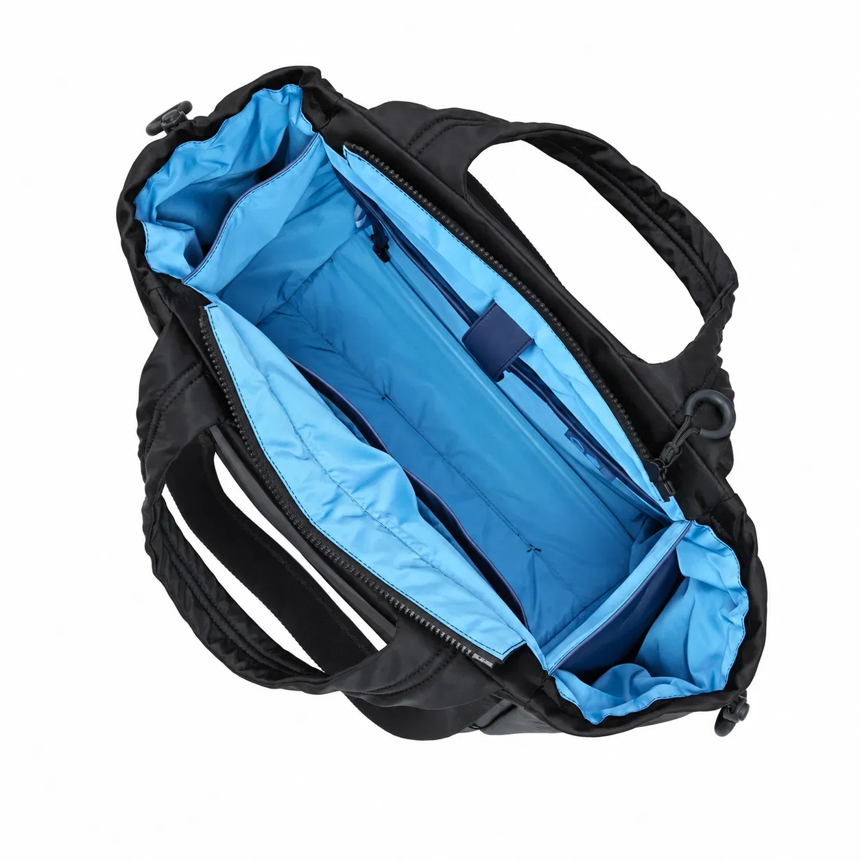 Custom Polyester Work Tote Bag with Zippered Main Compartment and Organized Interior