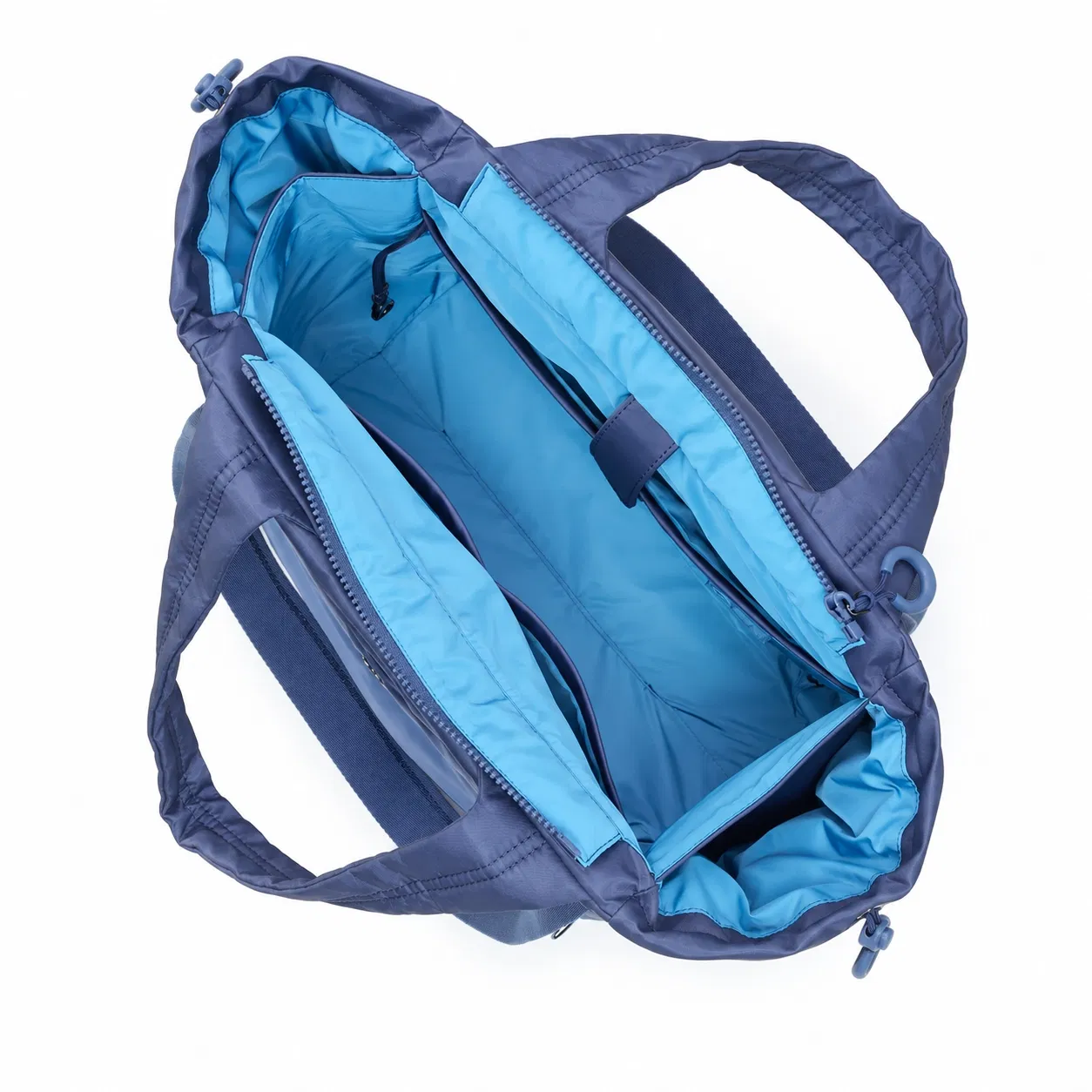 Custom Polyester Work Tote Bag with Zippered Main Compartment and Organized Interior