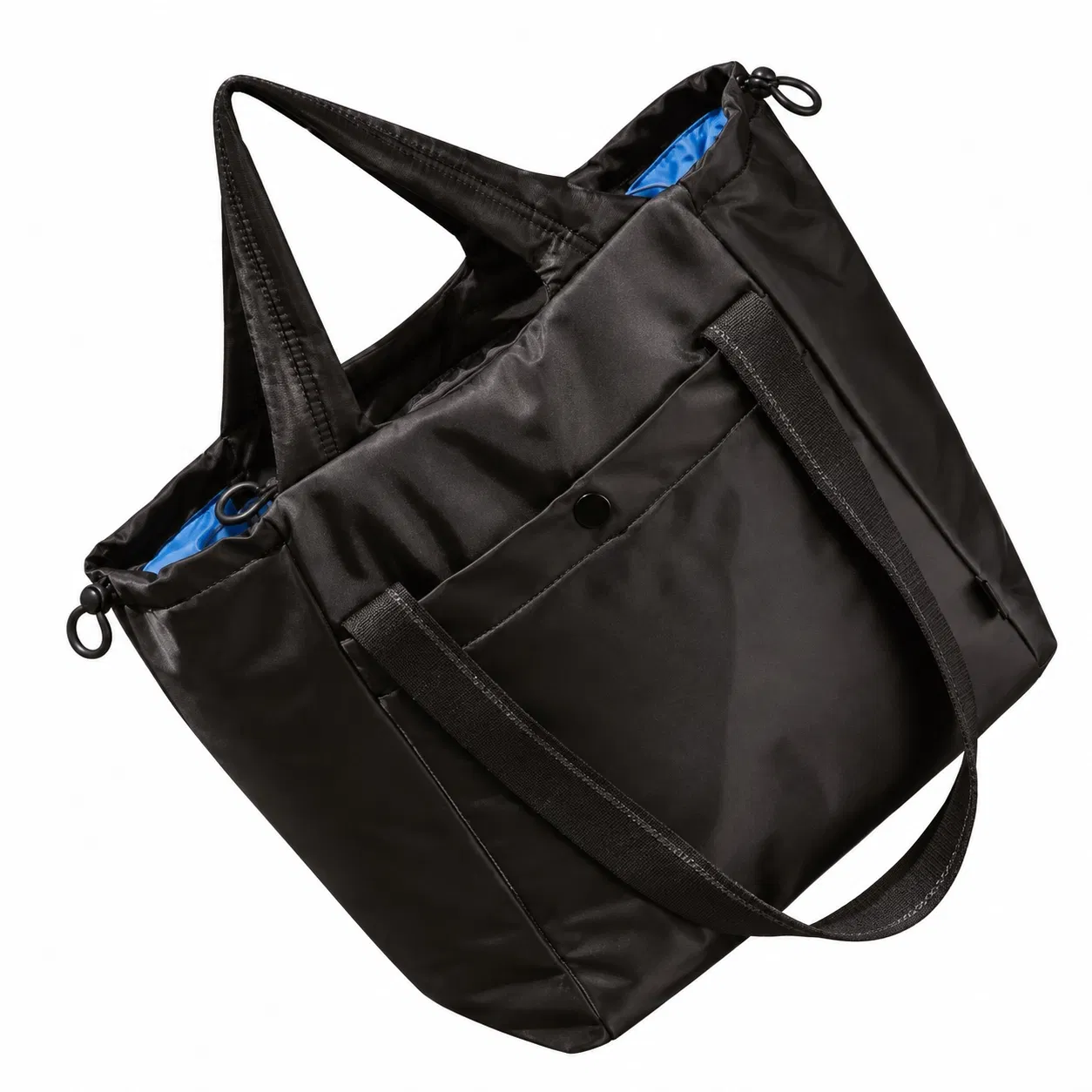 Custom Polyester Work Tote Bag with Zippered Main Compartment and Organized Interior