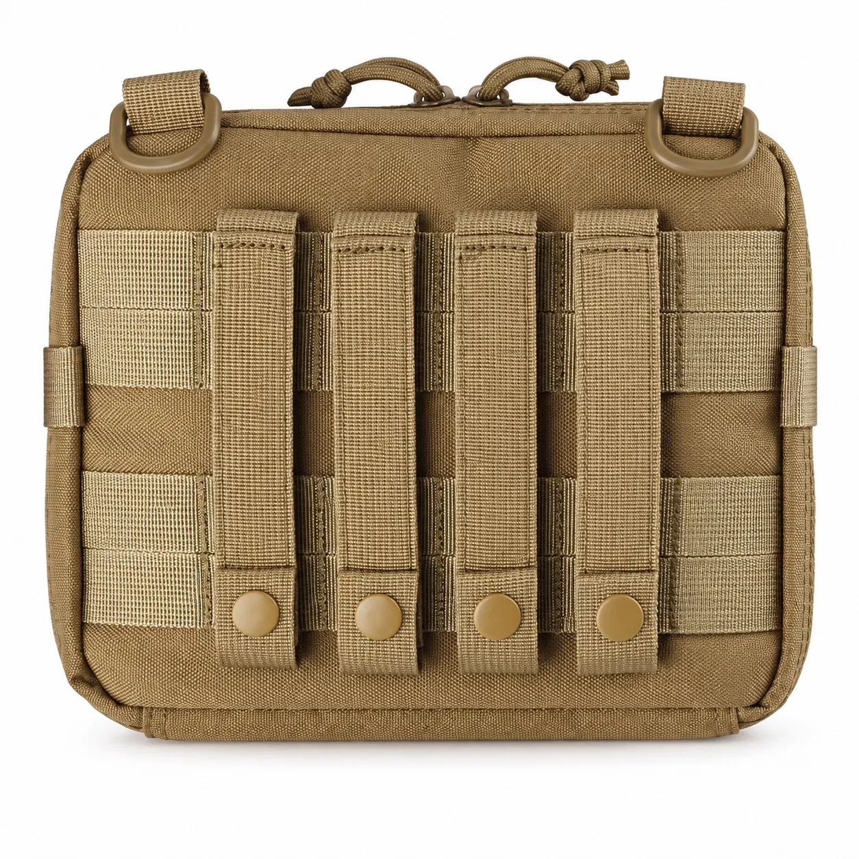 Custom Polyester Tool Organizer Pouch with Rear Attachment Straps and Zip Opening