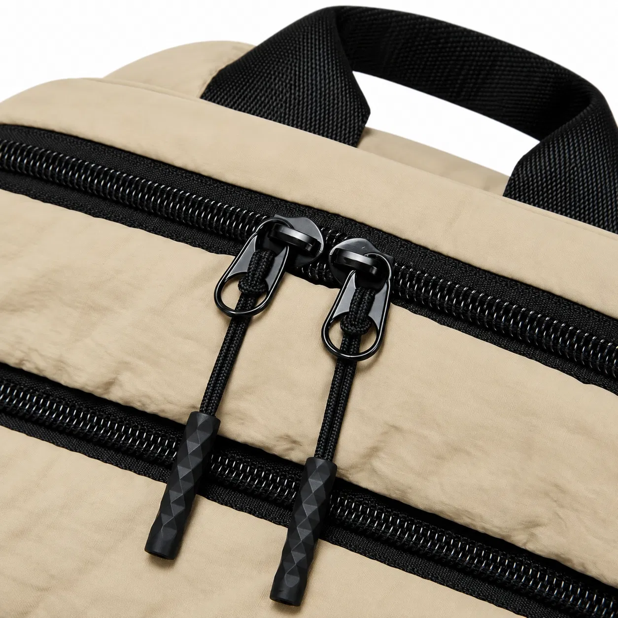 Custom Quilted Laptop Backpack with Twin Zip Compartments and Padded Shoulder Straps