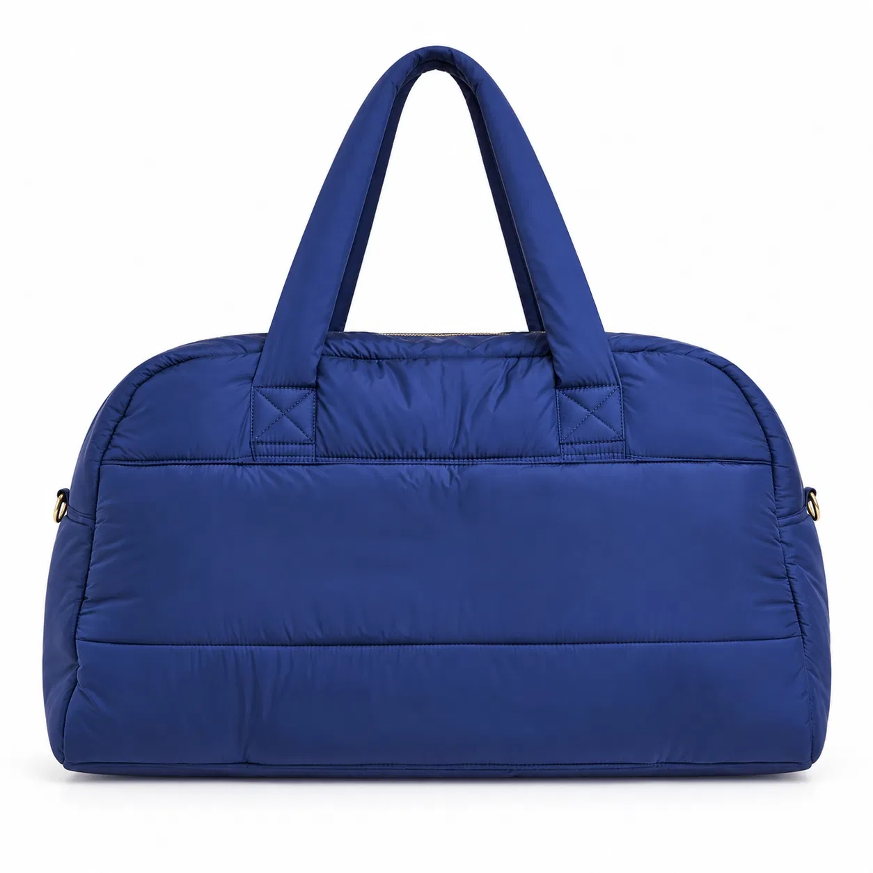 Custom Polyester Quilted Weekender Bag with Padded Handles and Shoulder Strap